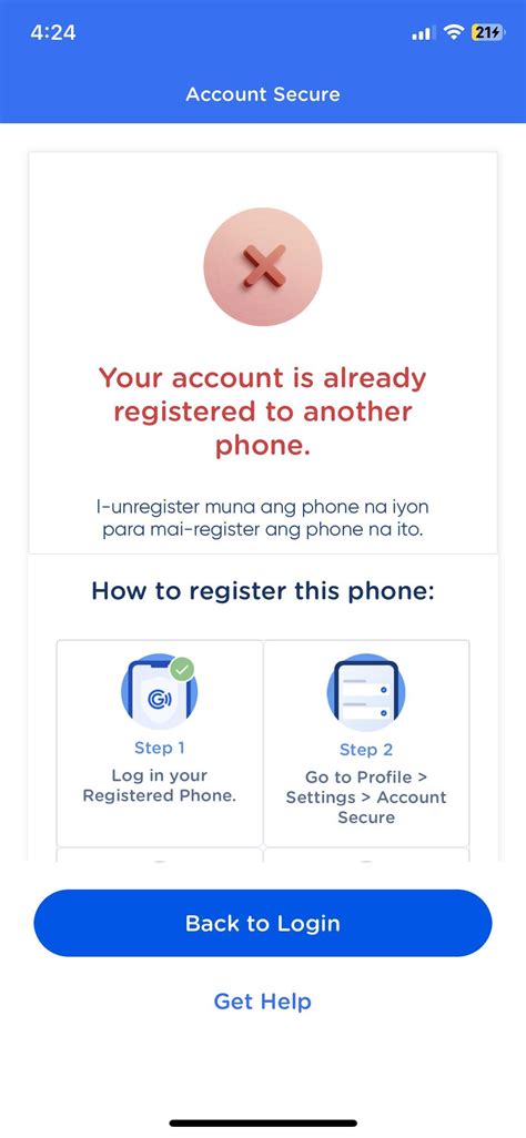 i want to register this phone gcash|Your account is already registered to another phone in GCash fix .